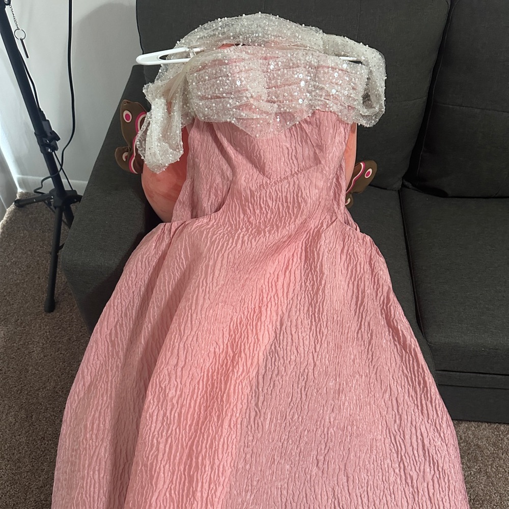 Elegant Pink Maxi Dress